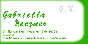 gabriella meczner business card